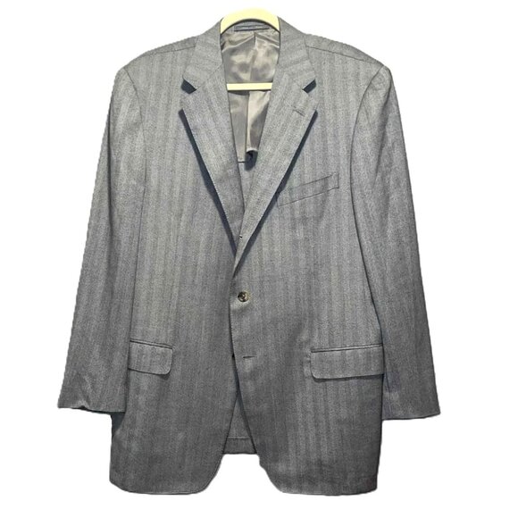 Zegna 15 Milmil 15 Gray Wool Sportcoat 44R Blazer Made in Italy - Picture 1 of 7
